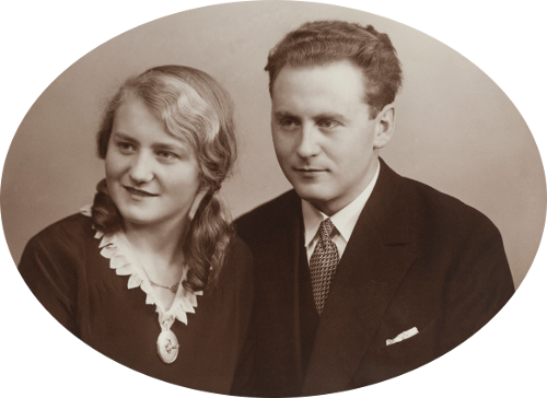 Portrait von Elfriede und Wilhelm Schwarting